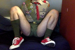 steventrent8008:  Naughty Scout Fantasy Happy Halloween 2014!!! Iâ€™m a naughty scout with a hot fantasy I want to share with you. Watch me touch myself and ride my dildo until I cum ;) Watch the full video here: http://www.xtube.com/watch.php?v=v9YDV-G39