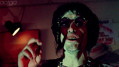 attackofthegiantants:  The Texas Chainsaw Massacre 2, 1986.   More amazing illusions