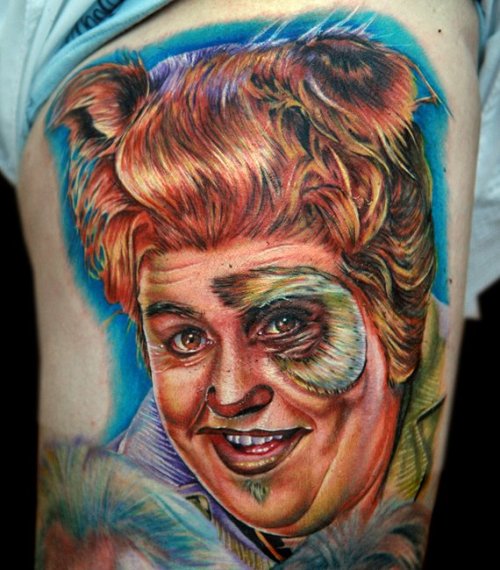 fuckyeahtattoos:  ‘Barf’ from Spaceballs by Cecil Porter, California, USA. Thanks, Jack