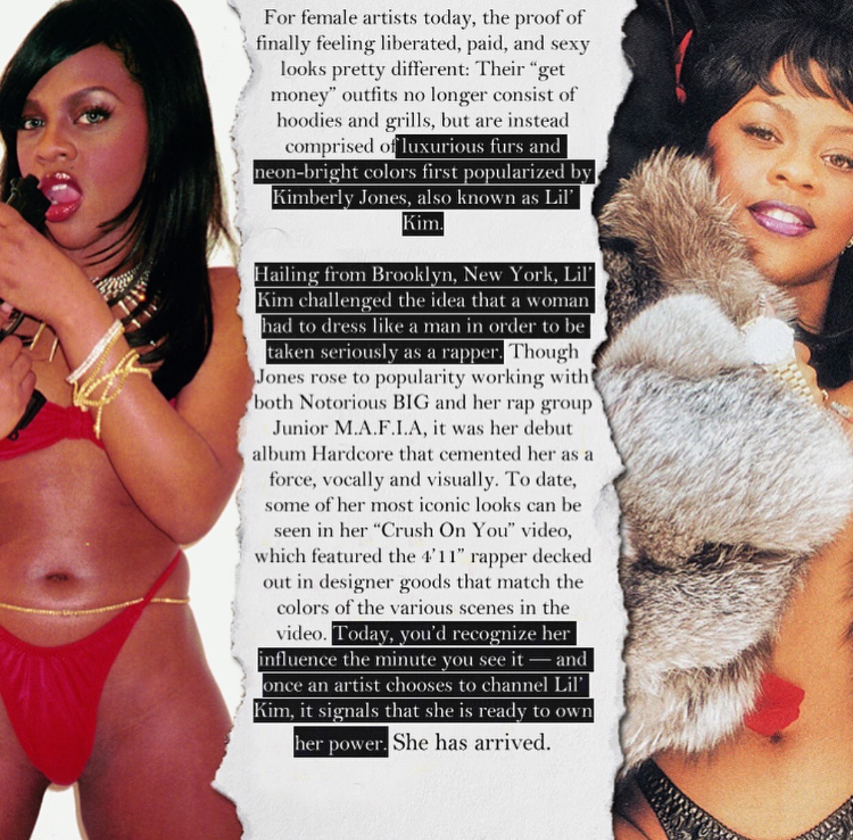 metoo-3:  femmequeens:  An Evolution Of The Female Rapper ‘Get Money’ Look  To