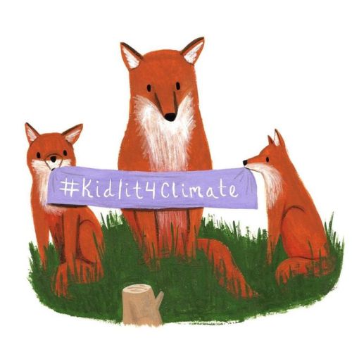 I stand with #kidlit4climate. Let’s leave our young readers a healthy planet! gouache on paper
