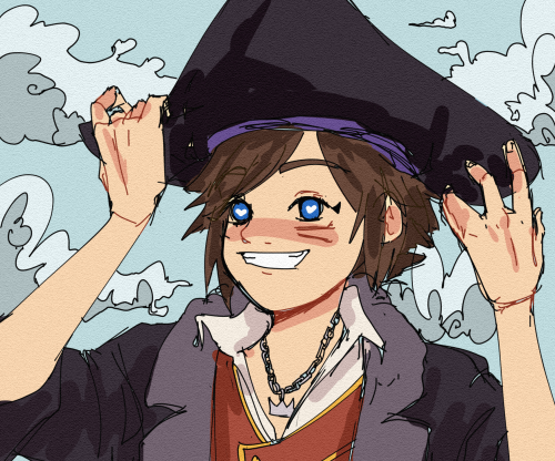 tinyshoopuf:  It took me a while to figure out that the smudges on Sora’s cheek weren’t cat whiskers