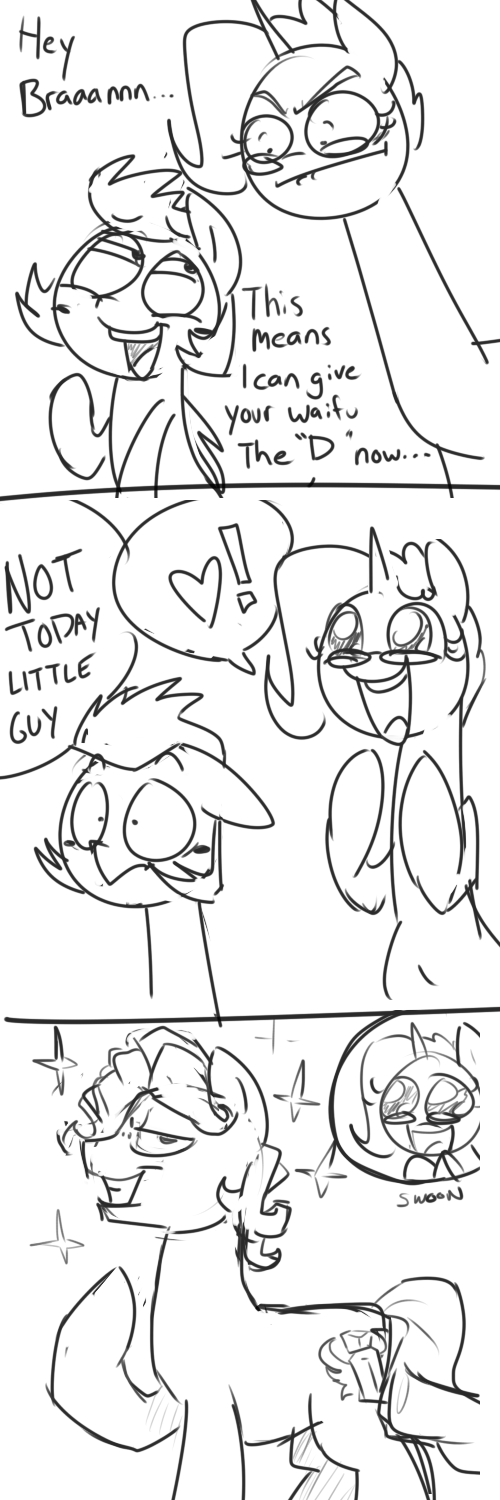askcookieandbrann:  Bonus comic time :D (also yes, Brann gets glasses out of nowhere.