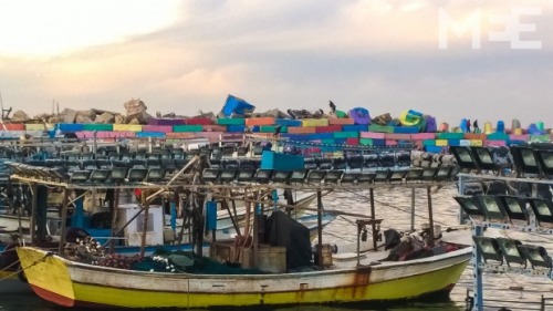 The Painting of Gaza’s SeaportAs the sun meets the Mediterranean sea on the horizon of the bes