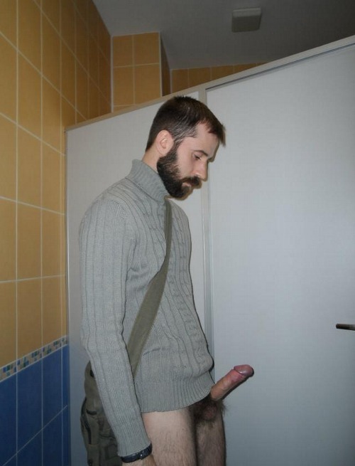 bmarg12387:  I was in the men’s room and he came in and pulled down his pants to