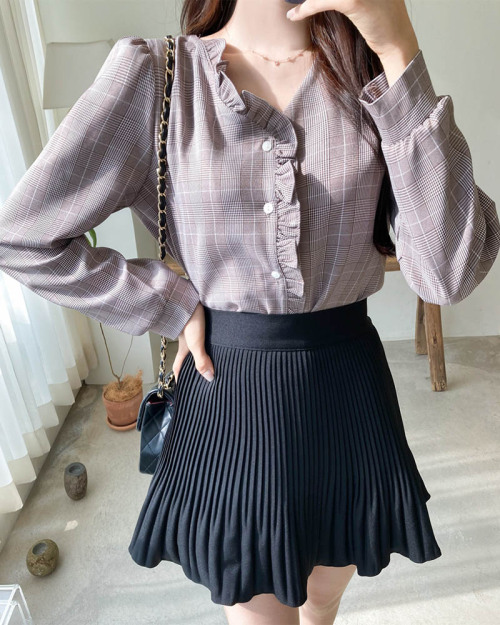 Fine Wrinkle Pleats Skirt