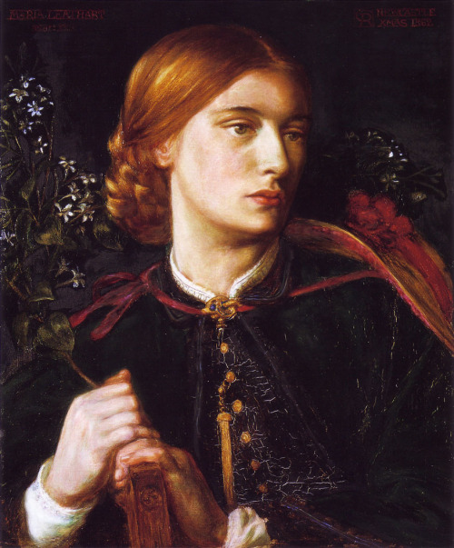 Portrait of Maria Leathart by Dante Gabriel Rossetti, 1862.