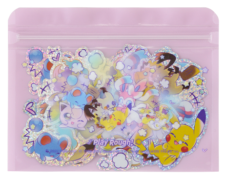 Pokemon Center “Play Rough!” CollectionStickers with pouch&ndash; 550 yenMemo pad&am