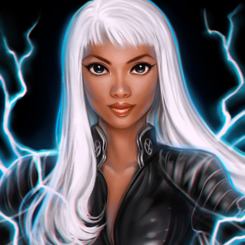 I have an impression that sometimes LESS is MORE. So here is a close up version of Ororo Munroe. ⚡️