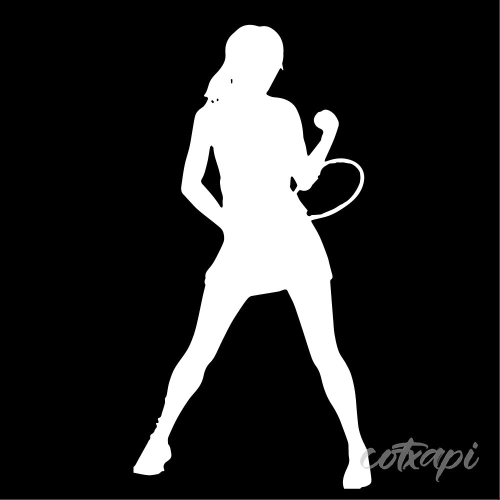 Sports man sports lady player racket playing badminton vector art