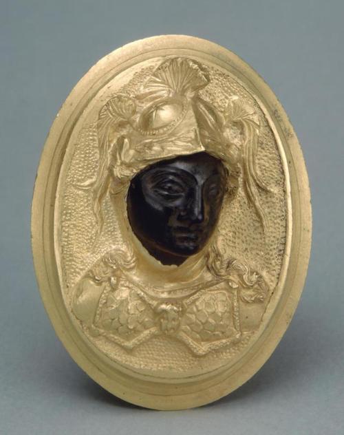 theancientwayoflife:~ Cameo Ring with Head of Athena. Place of origin: Northern Black Sea Coast; Nec