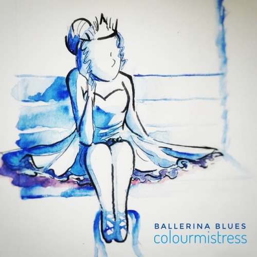 Simple drawings are powerful #art #artwork #ballerina #blue #caribbeanartists #colourful #drawing #s