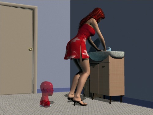 ovidius-naso-blr:  Jachan Slime Possession - Part 1  Inspired by some conversations with Jachan, using Azail’s Cosplay by Emikochan as reference.“Jachan is washing her hands in the bathroom. A slime man pops up from the drain, and likes what he sees.