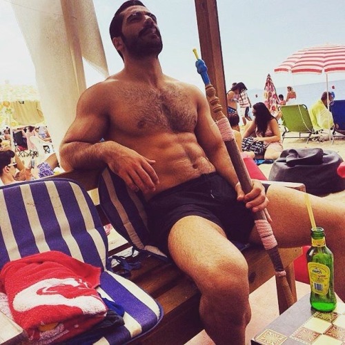 Strong hairy Arab God