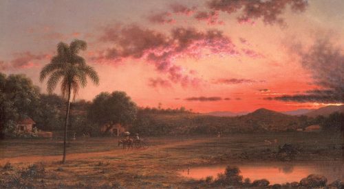 Martin Johnson Heade - Sunset, A Scene in Brazil,1864-65