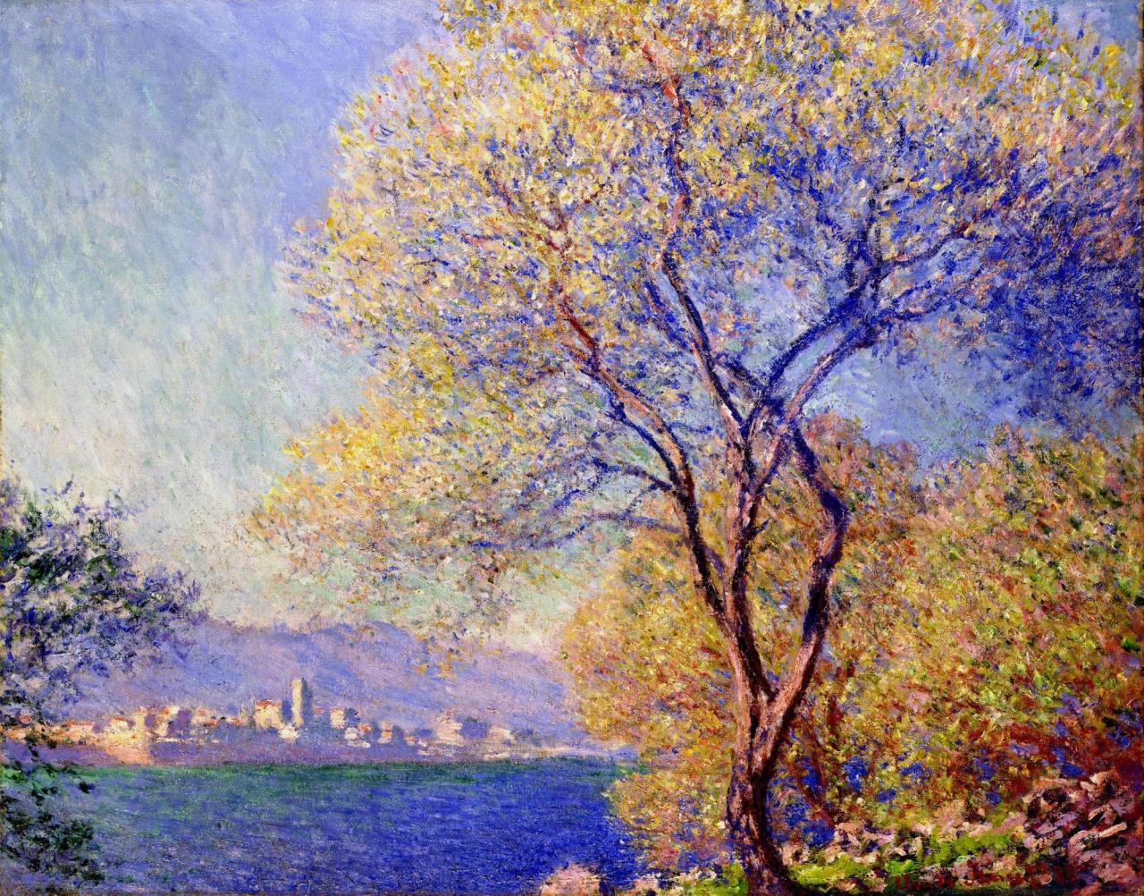 artisyoursoul:  Claude Monet - Antibes Seen From The Salis Gardens 01  Source: https://imgur.com/sMmVo7J