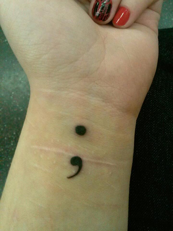 pray-f0r-plagues:  whataboutbacon:  fuckyeahtattoos:   A semicolon is used when a