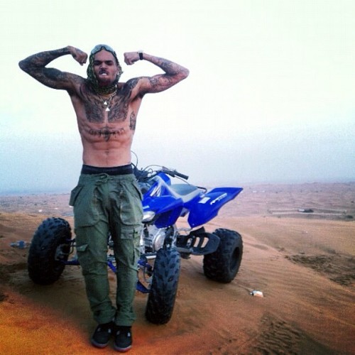 thecocoacumslut:Chris Brown got a nice long dick