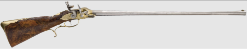 Rare Lorenzoni System flintlock rifle from Germany, dated 1730.Sold: €15,000