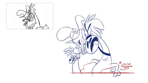 alcornstudios:  Heya Tumblr!  Here are some roughs from yesterday’s “The Secret Planet”. Drawing Wander in disguise was a ton of fun… especially the “monkey” poses. Hope you enjoyed the episode! Poses from “The Bad Hater” soon to follow!