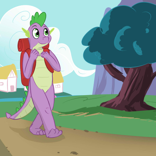 “I’m so going to go on a hero’s journey, or whatever Twilight calls those things in adventure books,” Spike optimistically thought to himself as he walked the path out of Ponyville.   His favorite adventure stories always had