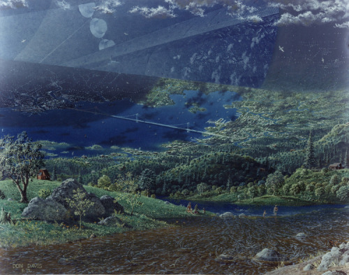  Space Colony Art from the 1970’s Princeton physicist Gerard O’Neill in collaboration with NASA Ames Research Centre and Stanford University held a series of space colony studies that explored the potentiality of humans inhabiting giant spaceships.