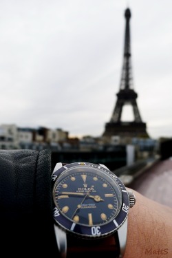 omegaforums:  Awesome Vintage Rolex Pre-Crownguard Submariner With Radium Dial 