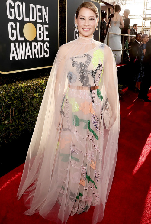 qilliananderson: Lucy Liu arrives to the 76th Annual Golden Globe Awards held at the Beverly Hilton 