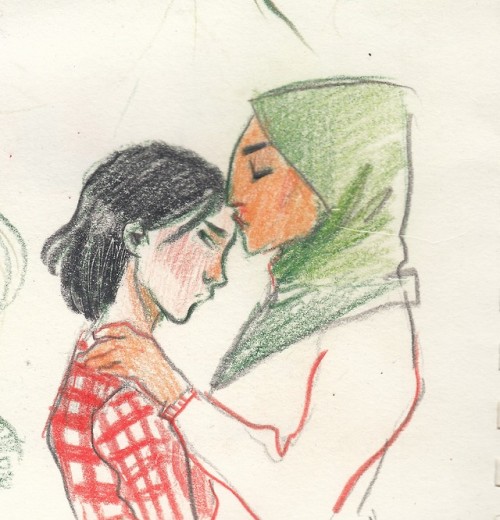 marina-does-things:some self-indulgent Basira/Melanie sketches