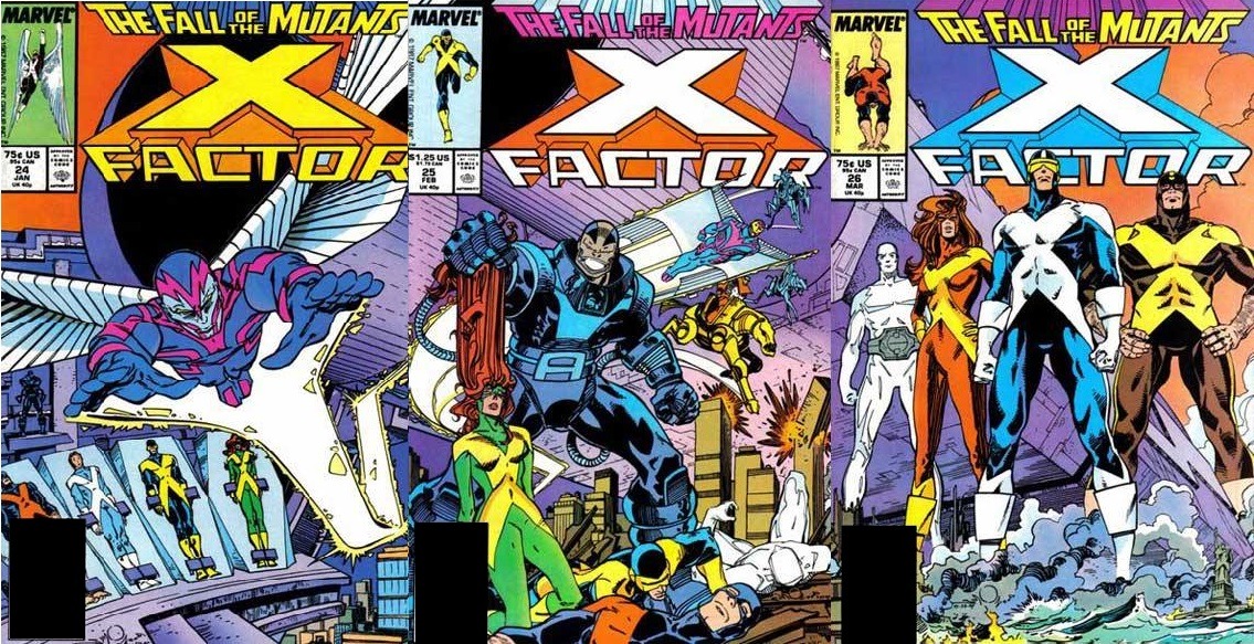 marvel1980s:  1988 - Fall of the Mutants - X-Factor #24-26By Walt Simonson 
