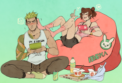 daddyschlongleg:  im glad blizzard made it canon that dva kicks genji’s ass in video games (in case you’re wondering, there are new interactions for them all, dva taking all of genjis arcade highscores among them lol)if you like what i do, consider