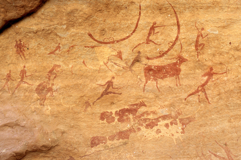ancientart:  The rock art of Tassili n’Ajjer, the Sahara Desert, Algeria.Tassili