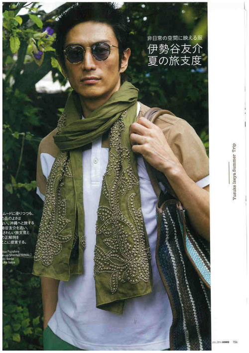 fyeahiseyayusuke:Iseya Yusuke wearing Oliver Peoples sunglasses (Uomo July 2014) 