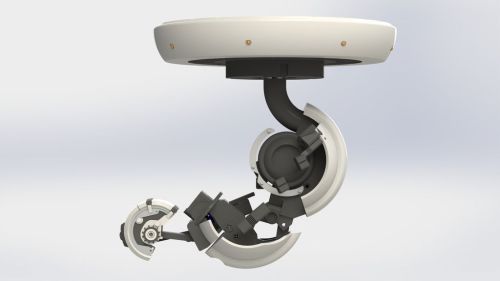 insanelygaming: 3D GlaDOS Robotic Ceiling Arm Lap Created by dragonator Check out Instruct