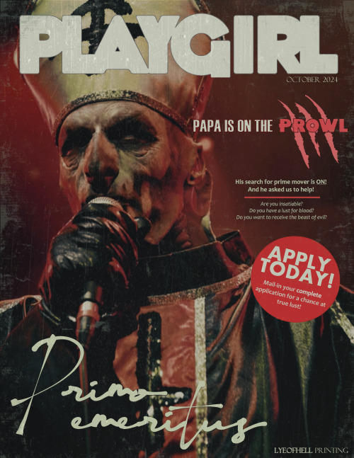 Vintage Papal Playgirl Centerfolds: Papa I Papa II Papa III The Cardinal