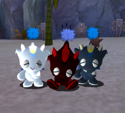 chao-studios: The shadow chao gang. They’re very menacing!