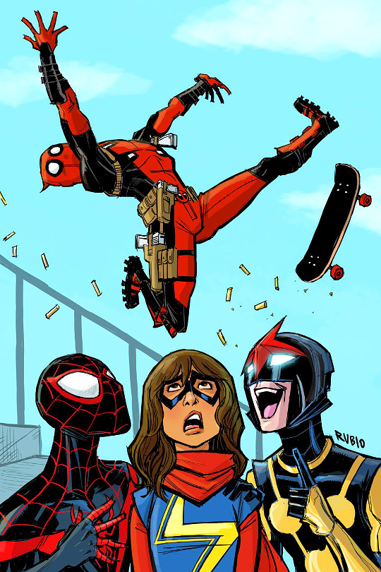 marveloki:  All-New, All-Different Avengers (2015) #4 Deadpool Variant by Bobby Rubio