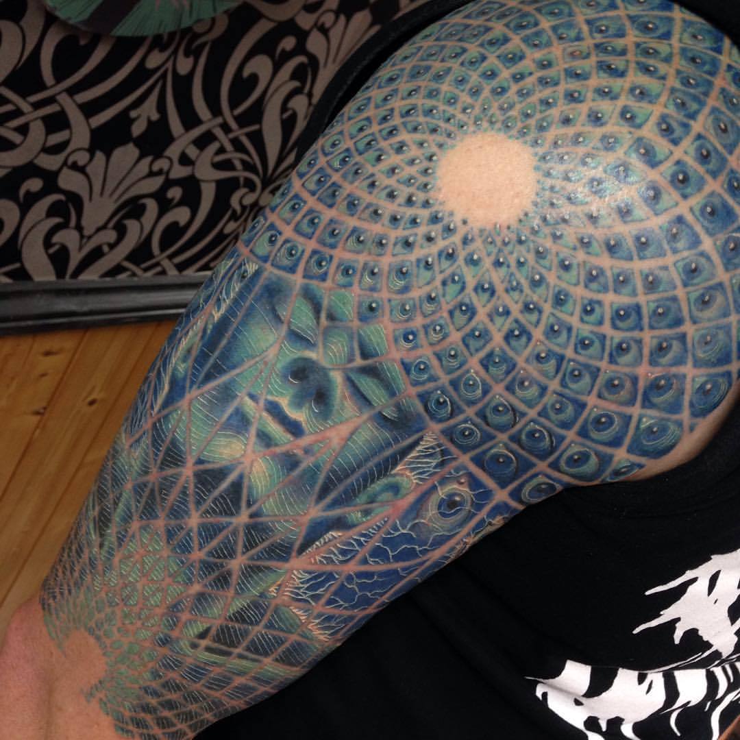 Tattoos by Craig Holmes @ Iron Horse Tattoo Studio — Pretty much finished  the top half of the Alex grey...