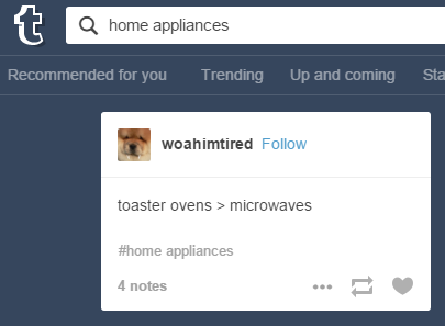 grawly:  cooldudebro:  no drama in the ‘#home appliances’ tag   