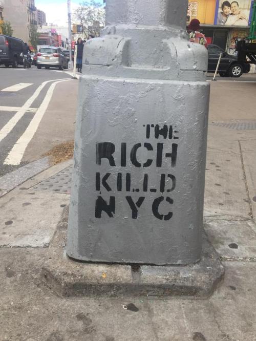 “The rich killed NYC”