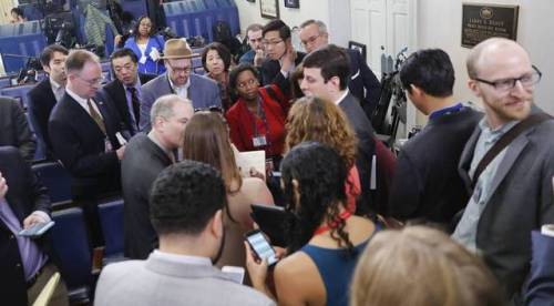 micdotcom:Sean Spicer bars the ‘Times,’ BBC, CNN from press briefing amid White House&rs