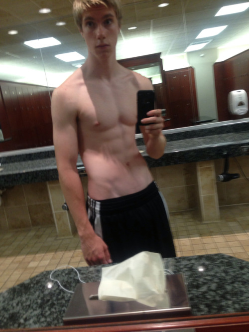 Porn Pics just-a-twink-again:  changing-room hottie…