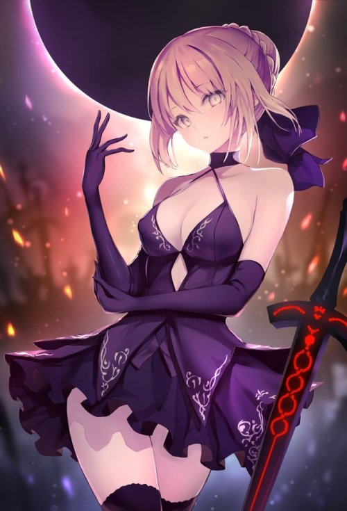 rarts:Saber Alter (Artoria Pendragon): Fate series anime digital art  [Artist: Haishiki]