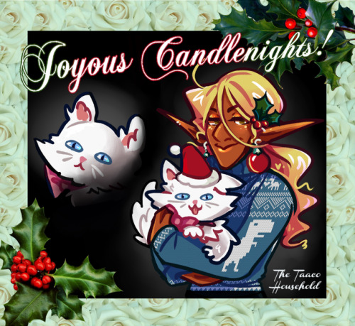 petalade:you just know Taako and Krav are sending out THE tackiest cat-themed greeting cards to ever