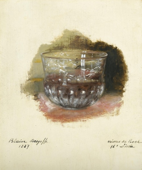 Blaise Alexandre DesgoffeStudy of a 16th Century rock crystal goblet, 1887
