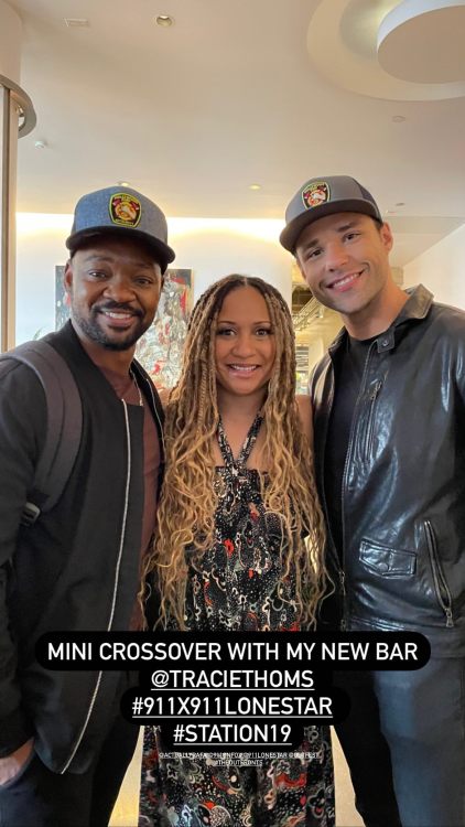 RAFAEL SILVA with BRIAN MICHAEL SMITH and TRACIE THOMS at OUTFEST’s The Outfronts 2022 | June 