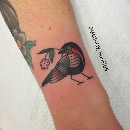Cutie pie bird done @sevenseas_tattoos flash day #putabirdonit #chick #birdie #tattoo