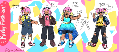 Here are some outfit concepts my Kirby wears on his adventures!