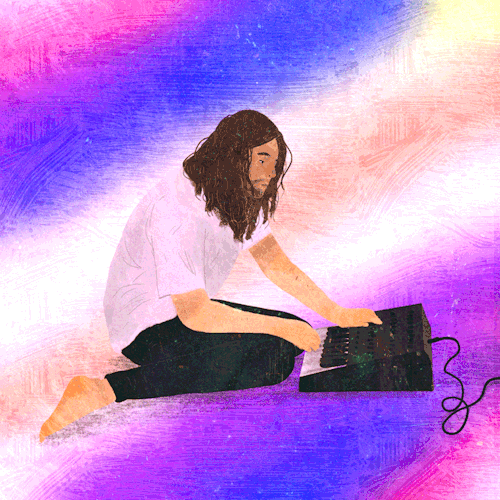 Portrait of Kevin Parker/Tame Impala. More or less. Might overwork it a 100 times, thats why I only 