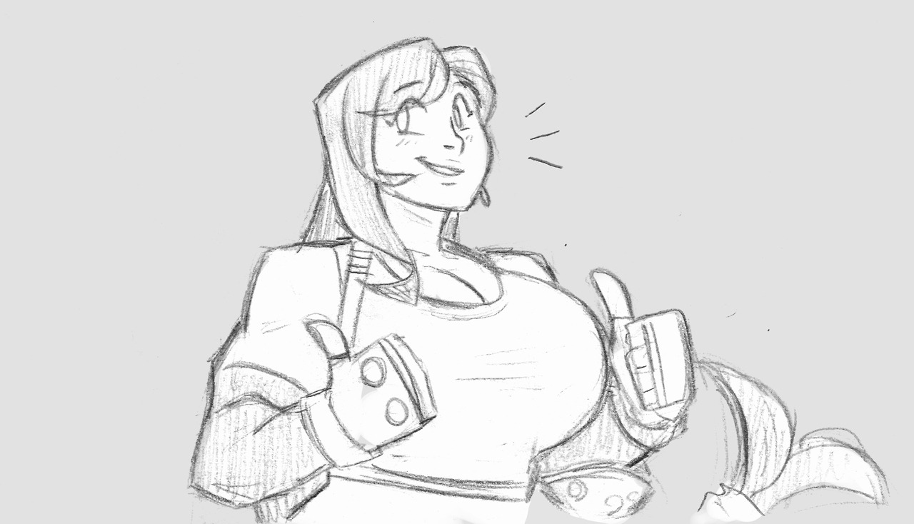 dansome0203:A bunch of work doodles of my fave ff gal. I’ll likely color the first